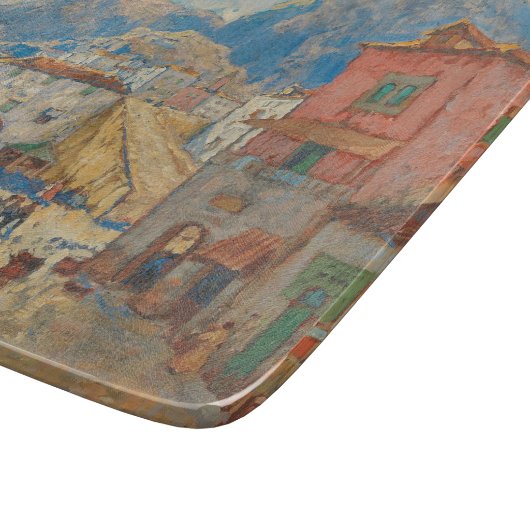 Kuststad in Spanje ( landschap) Snijplank (Hoek)