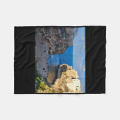 Kuststad Monopoli Sticker Fleece Deken (Voorkant (Horizontaal))