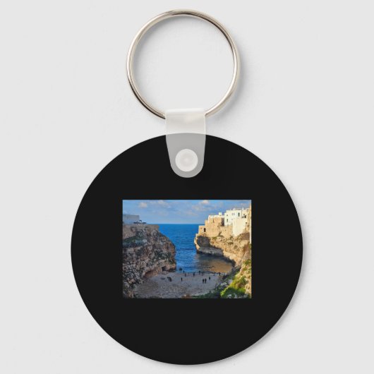 Kuststad Monopoli Sticker  Sleutelhanger (Voorkant)