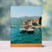 Kuststad Perast, Montenegro Acryl Bord (Neutraal)