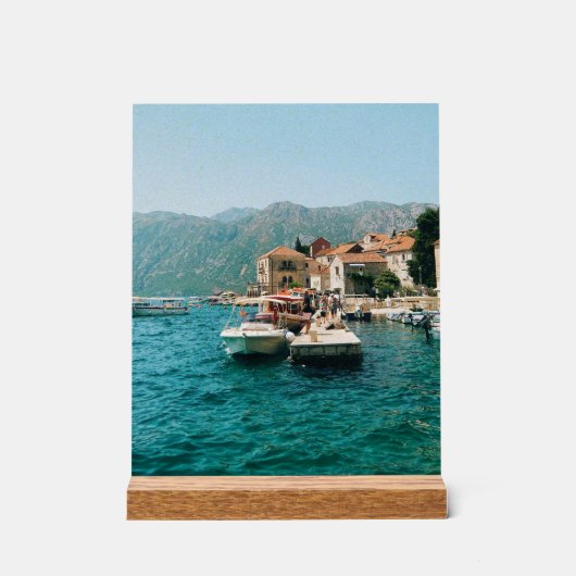 Kuststad Perast, Montenegro Acryl Bord (Voorkant)