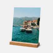 Kuststad Perast, Montenegro Acryl Bord (Hoek)