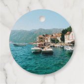Kuststad Perast, Montenegro Bedankjes Labels (Achterkant)