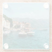 Kuststad Perast, Montenegro Glazen Onderzetter (Achterkant)