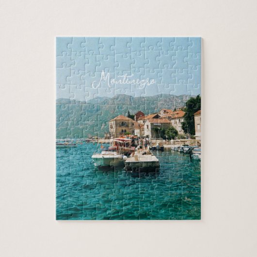 Kuststad Perast, Montenegro Legpuzzel (Verticaal)