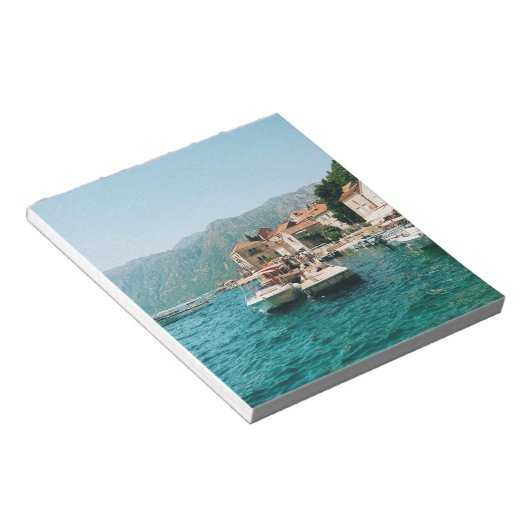 Kuststad Perast, Montenegro Notitieblok (Schuin)