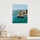 Kuststad Perast, Montenegro Poster (Keuken)