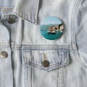 Kuststad Perast, Montenegro Ronde Button 5,7 Cm (In situ)