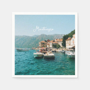 Kuststad Perast, Montenegro Servet