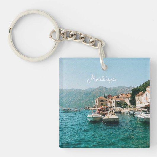 Kuststad Perast, Montenegro Sleutelhanger (voorkant)