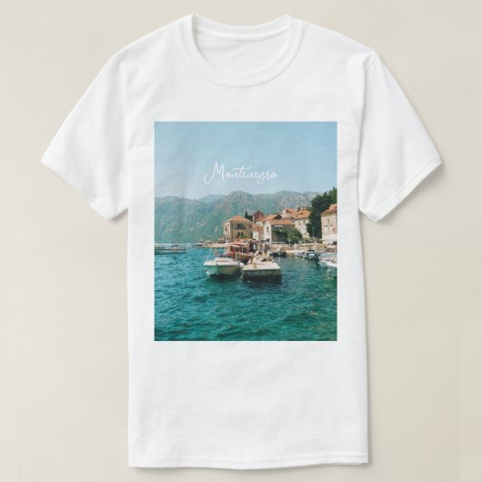 Kuststad Perast, Montenegro T-shirt (Design voorkant)