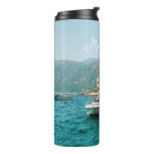 Kuststad Perast, Montenegro Thermosbeker (Gedraaid links)