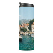 Kuststad Perast, Montenegro Thermosbeker (Geroteerd rechts)