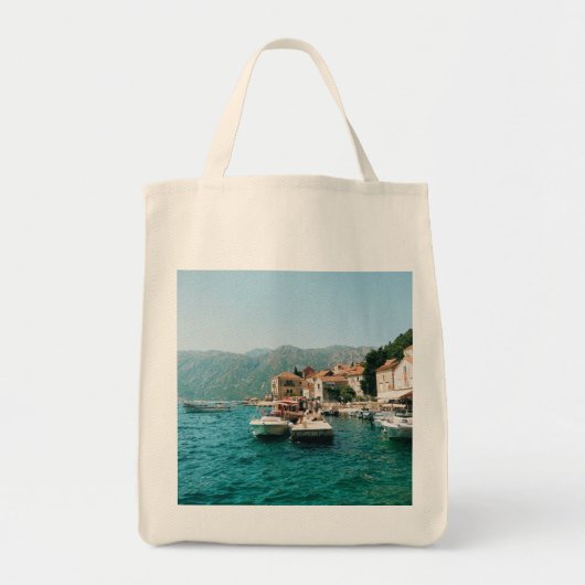 Kuststad Perast, Montenegro Tote Bag (Voorkant)