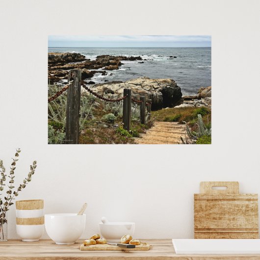 Kuststappen Poster (Keuken)