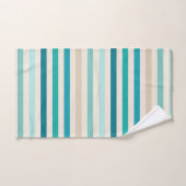 Kuststaven, lagune, blauw, Blauwgroen, zand Bad Handdoek (Handdoek)