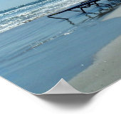 Kuststoelen op Daytona Beach Poster (Hoek)