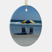 Kuststoelen op de Shoreline Keramisch Ornament (Rechts)