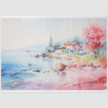 Kuststoffen Waterverven Weefselpapier of textiel