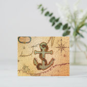  kuststrand  anker briefkaart (Staand voorkant)