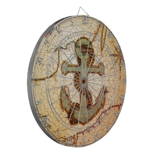 kuststrand anker dartbord (Voorkant Links)