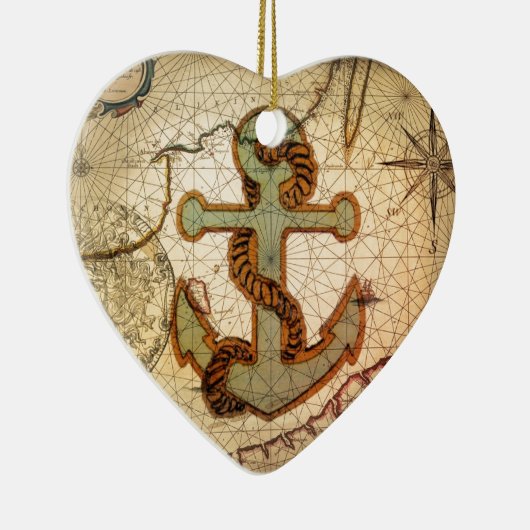  kuststrand  anker keramisch ornament (Rechts)