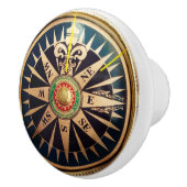 kuststrand antiek kompas keramische knop (Rechts)
