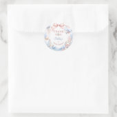 Kuststrand Baby Shower Bedankt Ronde Sticker (Tas)