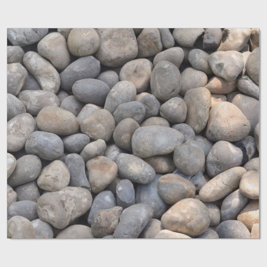 Kuststrand Beachcomber Beach Lover Pebbles Texture Cadeaupapier (Vlak)