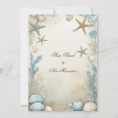 Kuststrand Beige Zand Housewarming Feestje Kaart (Achterkant)