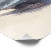 Kuststrand beste vrienden landschap perfect poster (Hoek)