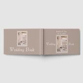 Kuststrand bruiloft | Neutrale Boho gast herinneri Gastenboek (Volledig)