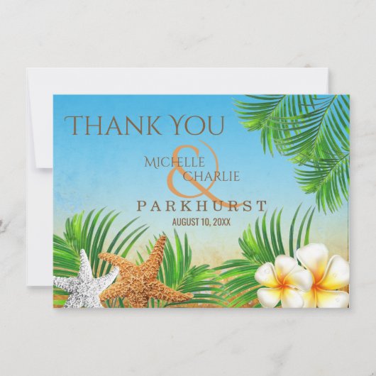 Kuststrand - Dank je wel Bedankkaart (Voorkant)