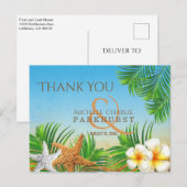 Kuststrand - Dank u wel Briefkaart (Voorkant / Achterkant)