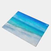 Kuststrand Decor Blauwgroen Aqua Turquoise Blue Deurmat (Schuin)
