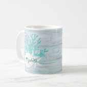 Kuststrand Driftwood Starfish Koffiemok (Voorkant links)