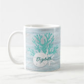 Kuststrand Driftwood Starfish Koffiemok (Links)