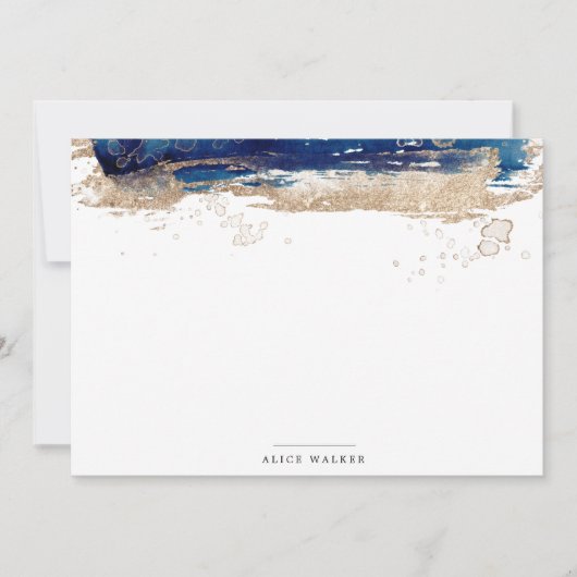 kuststrand goud zand Stationery Note Kaart Notitiekaartje (Voorkant)