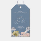 Kuststrand Grote Eerste Verjaardag Geschenk Cadeaulabel (Voorkant)