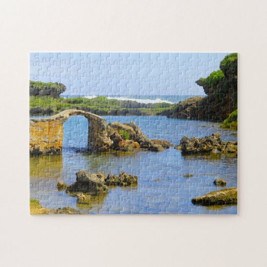 Kuststrand Guam. Legpuzzel (Horizontaal)