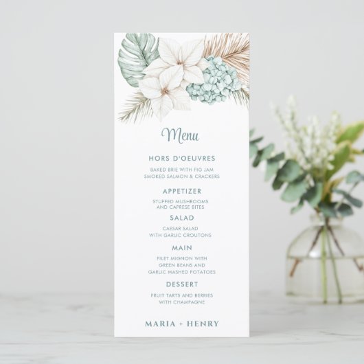 Kuststrand Kerstmenu Menu (Staand voorkant)