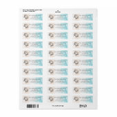Kuststrand Krab Retouradres Etiket (Full Sheet)