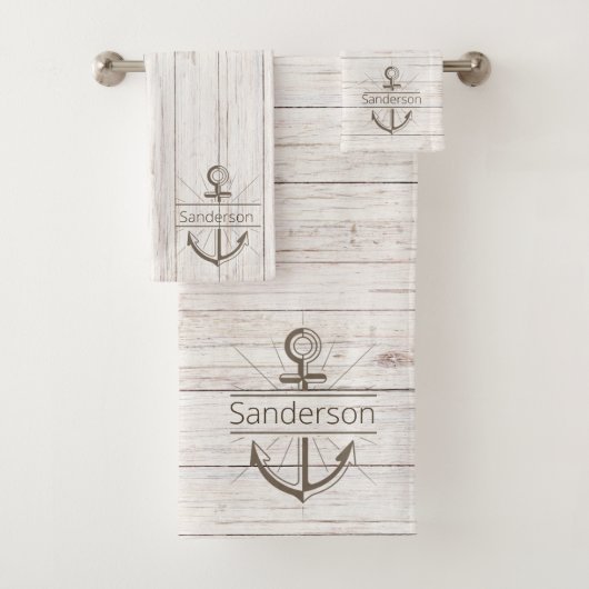 Kuststrand Kustdoornautical Weathered Summer Beach Bad Handdoek (Insitu)