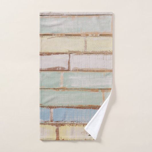 Kuststrand Kustdoornautical Weathered Summer Beach Bad Handdoek (Handdoek)