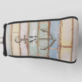 Kuststrand Kustdoornautical Weathered Summer Beach Golfheadcover (Voorkant)