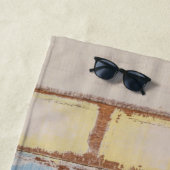 Kuststrand Kustdoornautical Weathered Summer Beach Strandlaken (In situ)