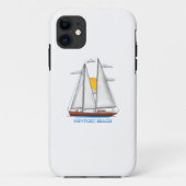 Kuststrand Kustkust Nautical Sailor Case-Mate iPhone Case (Achterkant)