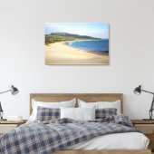 Kuststrand langs de kust nabij Tarifa Canvas Afdruk (Insitu (Slaapkamer))