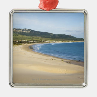 Kuststrand langs de kust nabij Tarifa Metalen Ornament