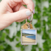 Kuststrand langs de kust nabij Tarifa Sleutelhanger (Hand)